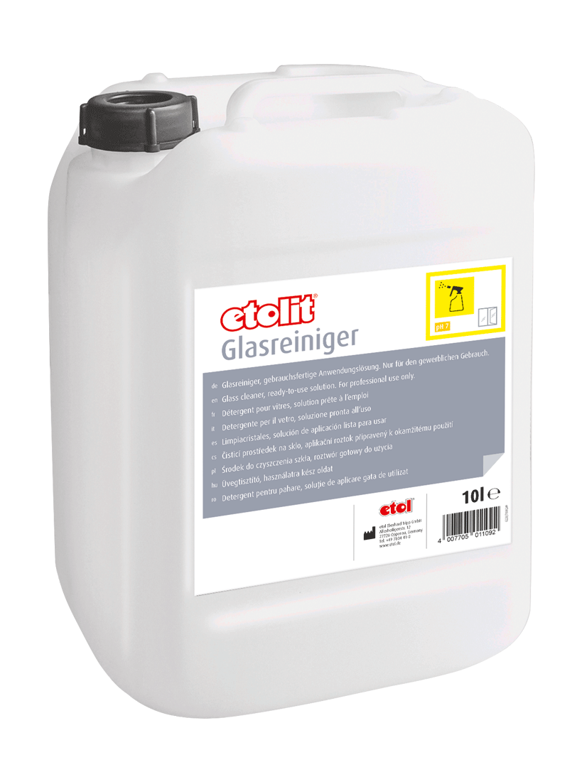 etolit Glasreiniger 10l – Gebrauchsfertige Anwendungslösung