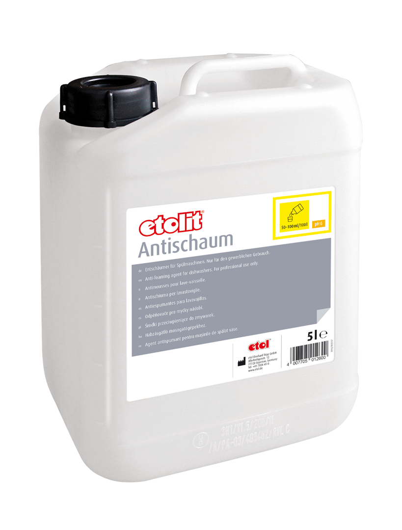 etolit Antischaum 5l – Entschäumer für Spülmaschinen etolit Antischaum 5l – Entschäumer für Spülmaschinen