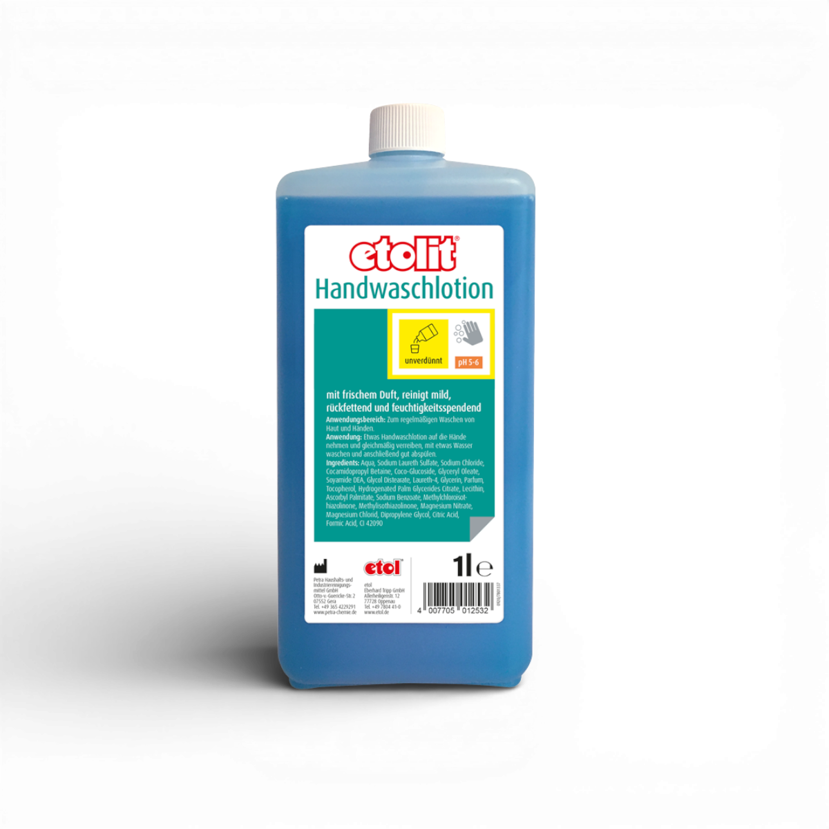 Etolit Handdosierflasche 1 l Handwaschlotion – Produktbild für professionelle Großküchen