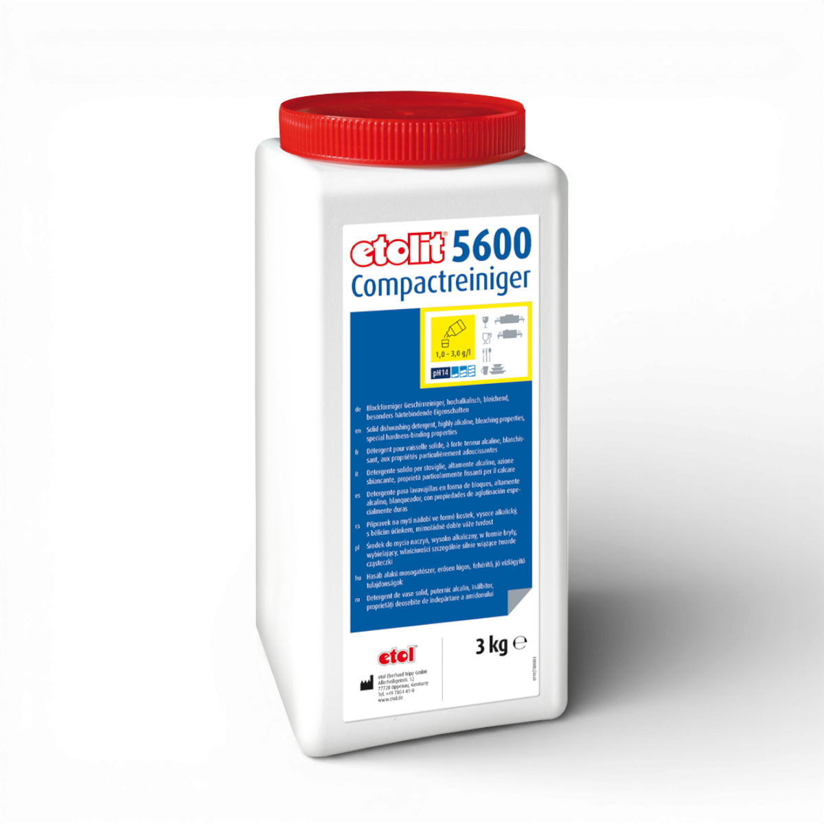 Etolit Compactreiniger 3 kg 5600 – Reinigungs- und Spülchemie für Gastronomie und Großküche