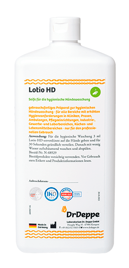 Lotio HD 10x1l – Alkoholhaltiges Wasch- und Desinfektionsmittel für die hygienische Händewaschung Lotio HD 10x1l – Alkoholhaltiges Wasch- und Desinfektionsmittel für die hygienische Händewaschung