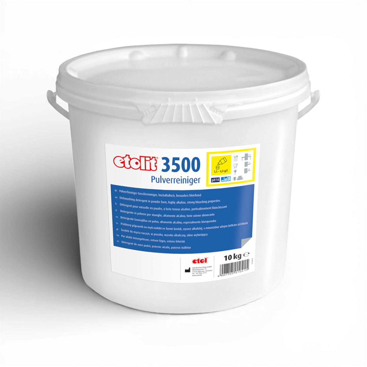 Etolit Eimer 10 kg 3500 – Produktbild für professionelle Großküchen