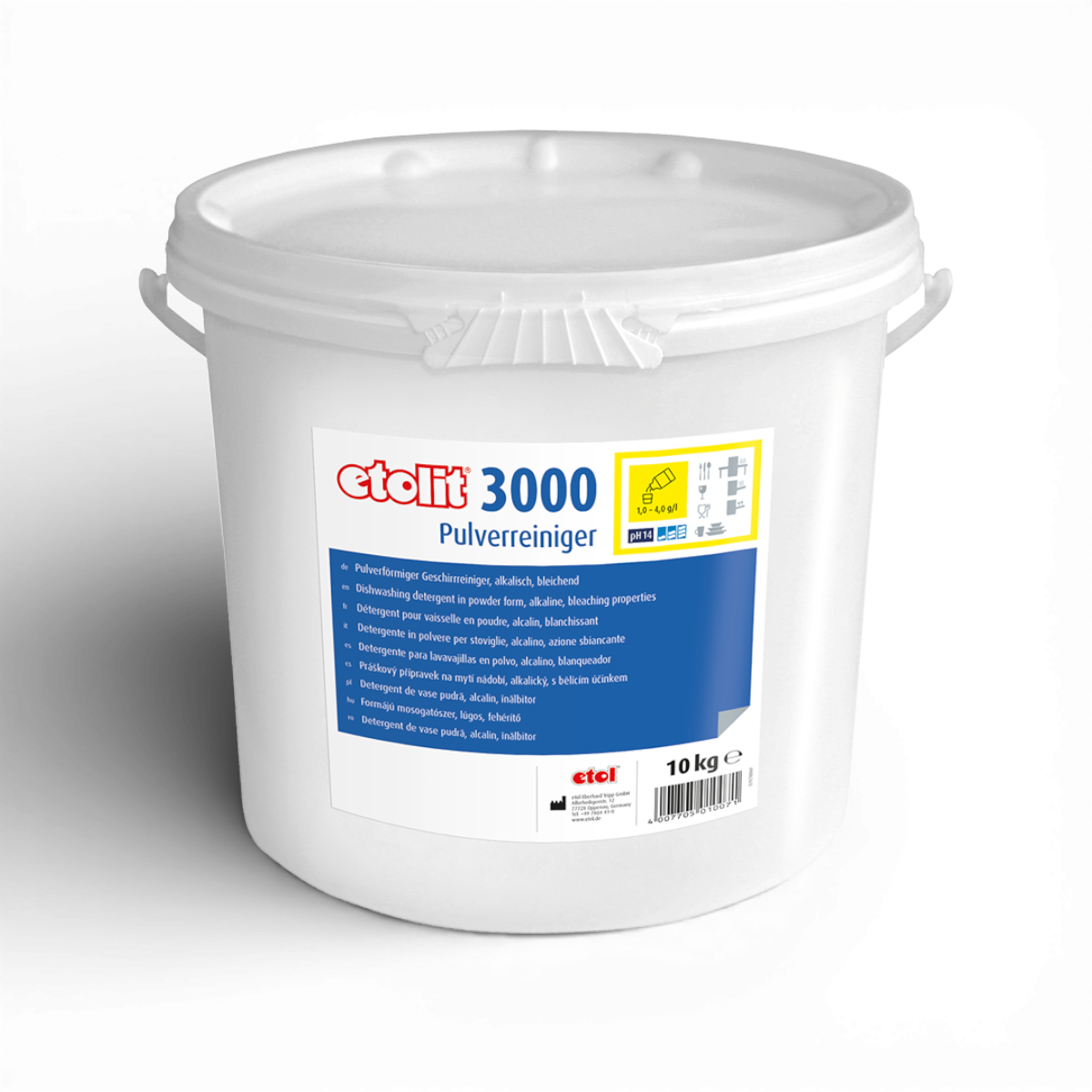 Etolit Eimer 10 kg 3000 – Produktbild für professionelle Großküchen