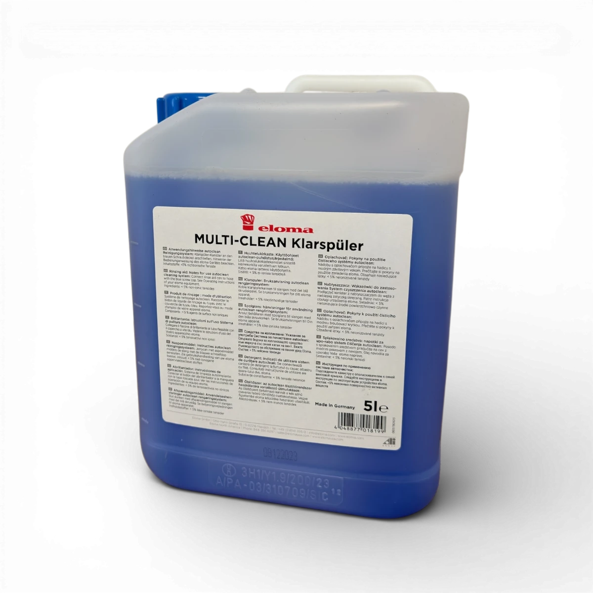 Eloma Multi-Clean Klarspüler 5l - Klarspüler für autoclean und manuelle Reinigung Kopie