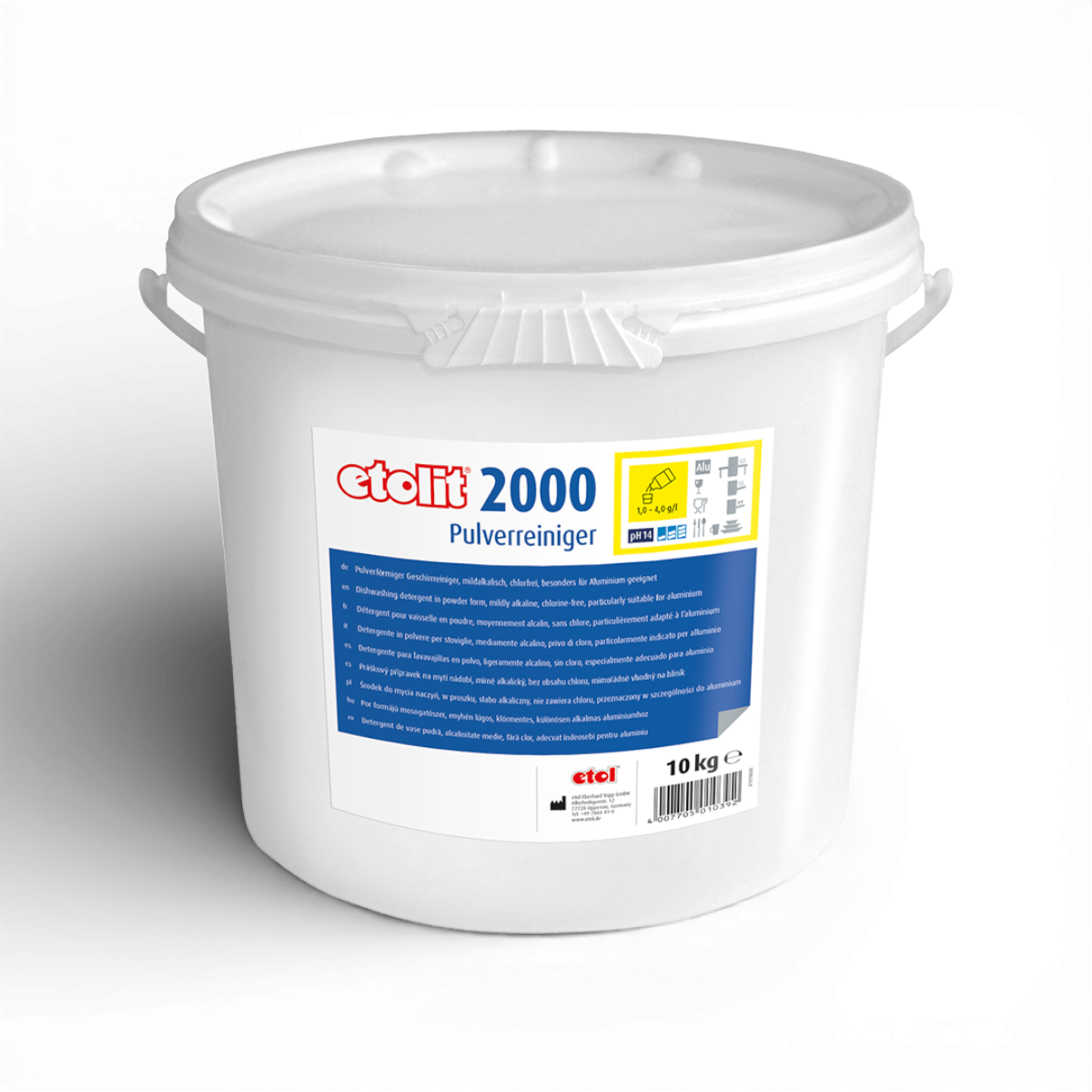 Etolit Eimer 10 kg 2000 – Produktbild für professionelle Großküchen